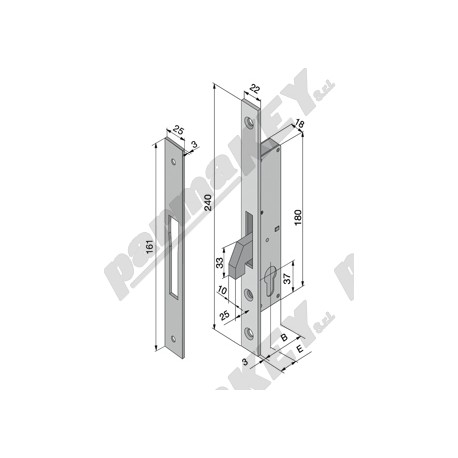 Serrature da infilare WELKA WE158-3004