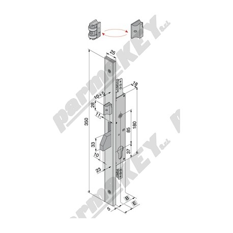 Serrature da infilare WELKA WE160-2510