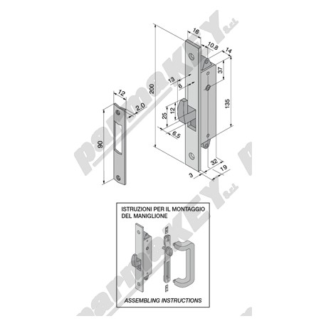 Serrature da infilare WELKA WE203-1904