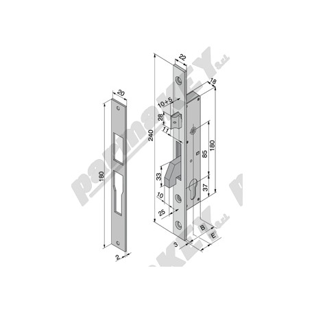 Serrature da infilare WELKA WE213-2504