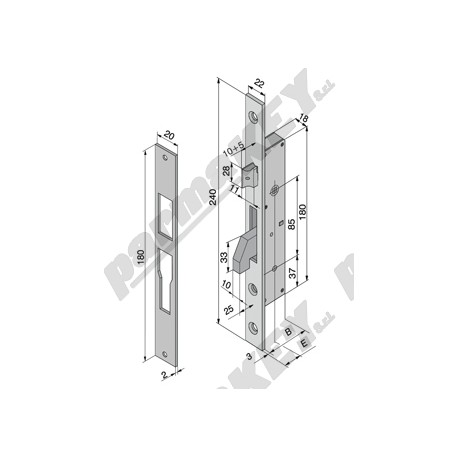 Serrature da infilare WELKA WE214-2504