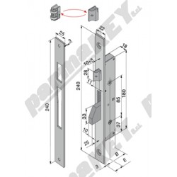 Serrature da infilare WELKA WE255-2504