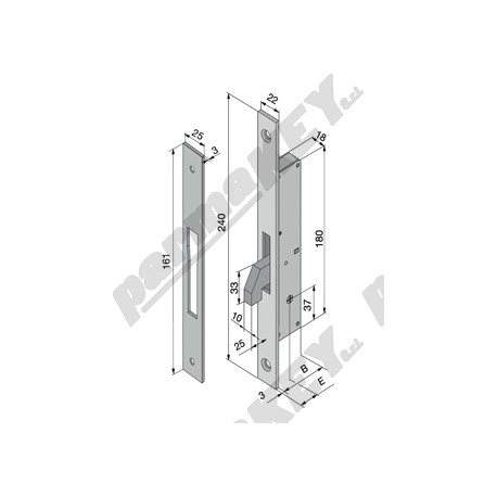 Serrature da infilare WELKA WE258-2504