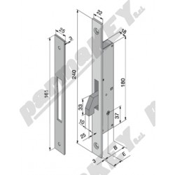 Serrature da infilare WELKA WE258-3504