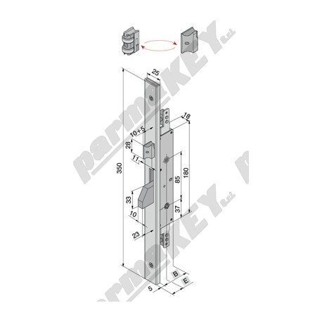 Serrature da infilare WELKA WE260-2515