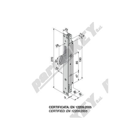 Serrature da infilare WELKA WE285-1901