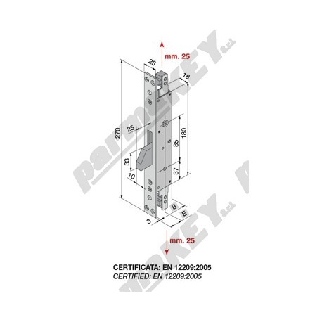 Serrature da infilare WELKA WE285-3501