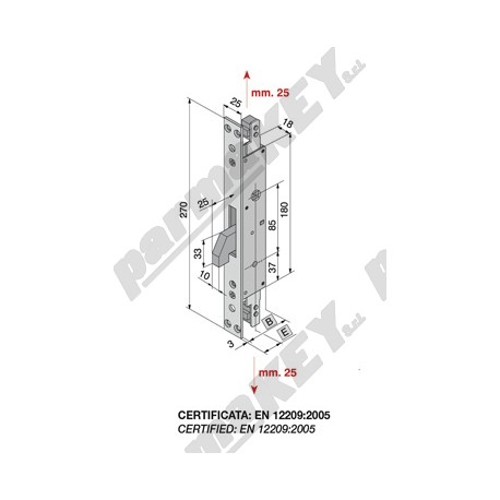 Serrature da infilare WELKA WE287-2501