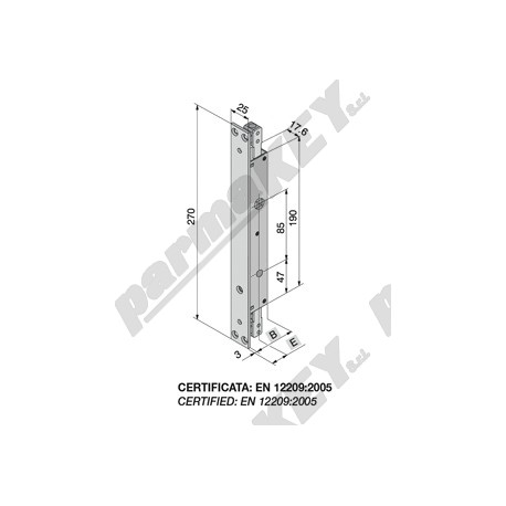 Serrature da infilare WELKA WE288-1901