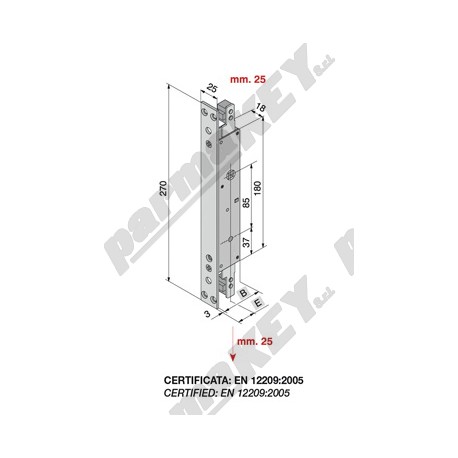 Serrature da infilare WELKA WE288-3501