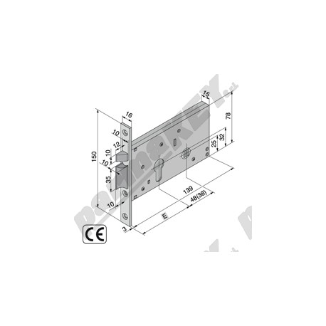 Serrature da infilare WELKA WE302-5001