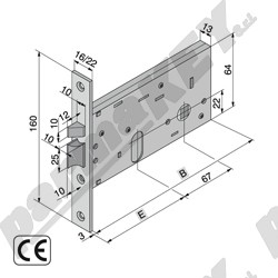 Serrature da infilare WELKA WE304-6001