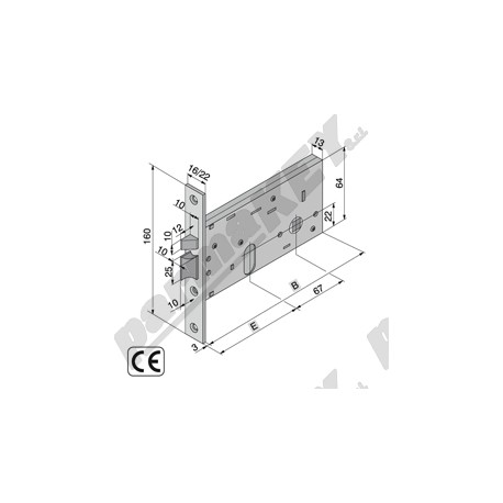 Serrature da infilare WELKA WE304-6001