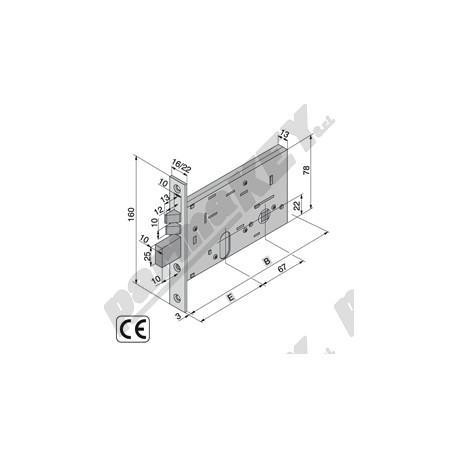 Serrature da infilare WELKA WE306-6001