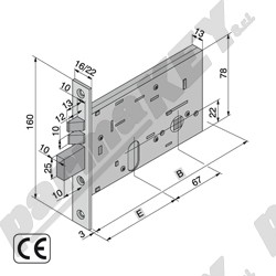 Serrature da infilare WELKA WE306-8001