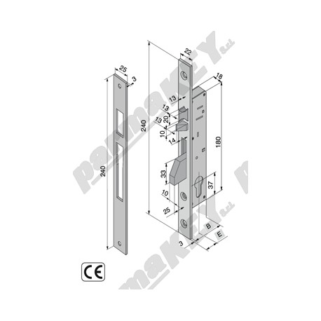 Serrature da infilare WELKA WE310-2504