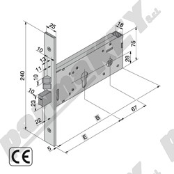 Serrature da infilare WELKA WE320-8015