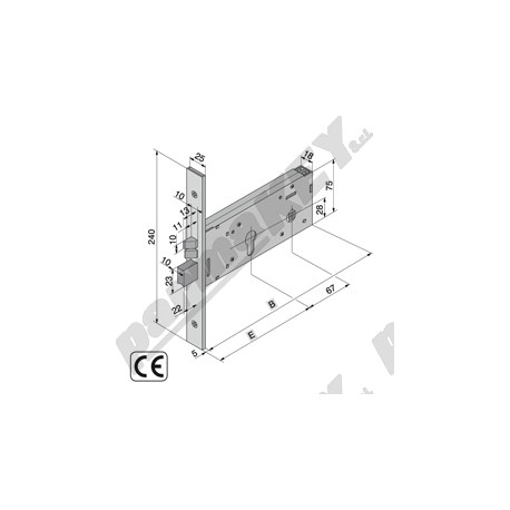 Serrature da infilare WELKA WE320-8015