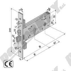 Serrature da infilare WELKA WE322-8015