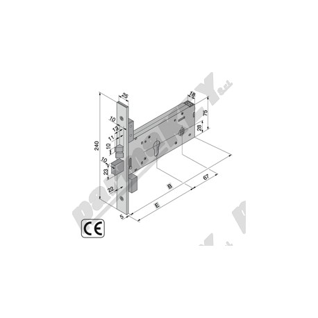 Serrature da infilare WELKA WE322-8015