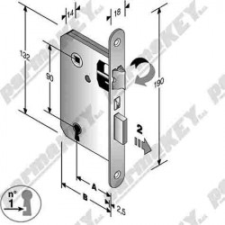 Serrature da infilare BONAITI SERRATURE 038188